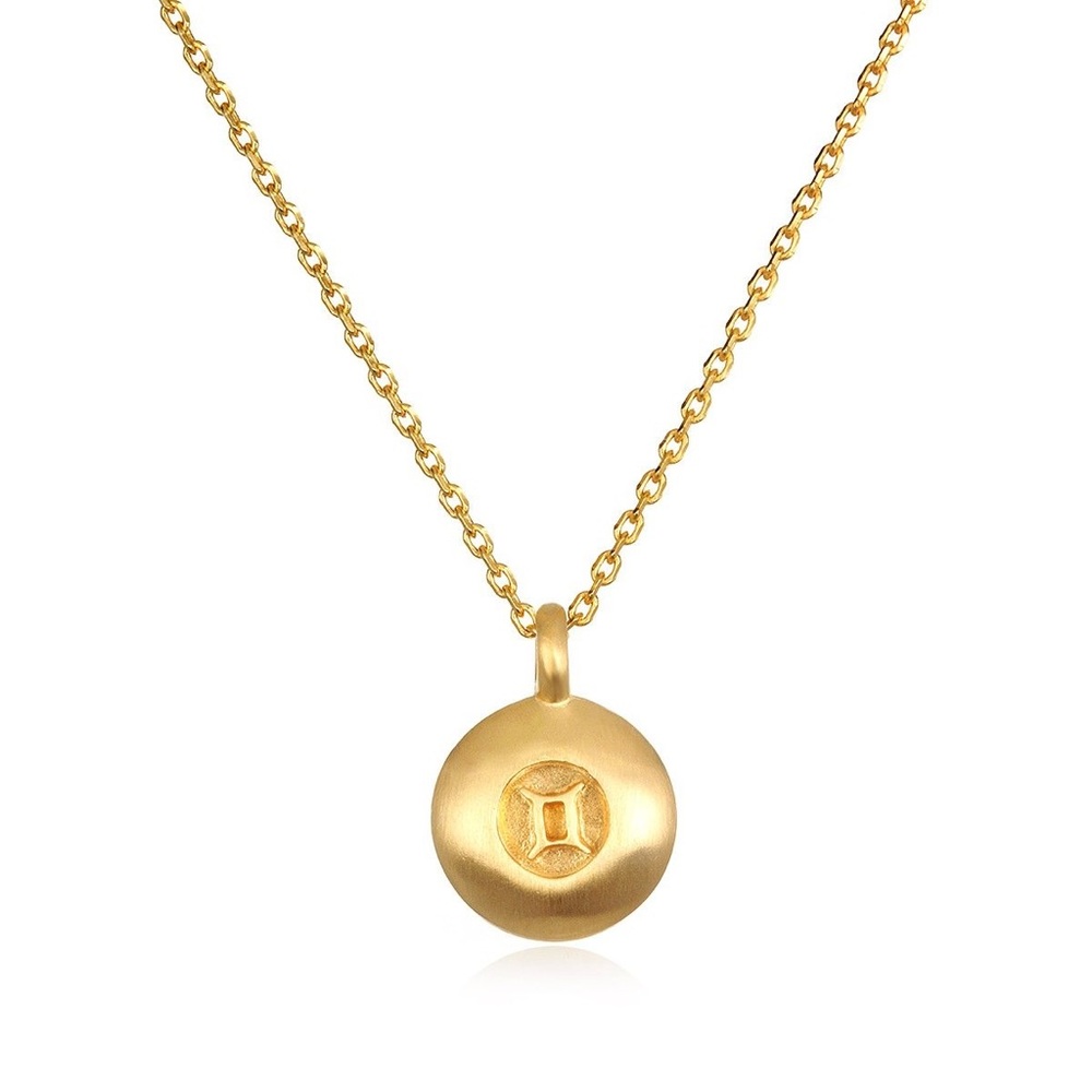 Gemini Satya jewelry coin necklace